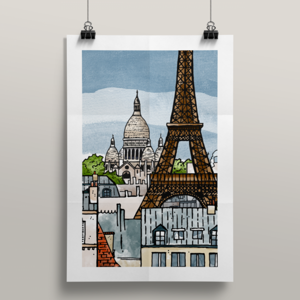 Affiche Paris illustration