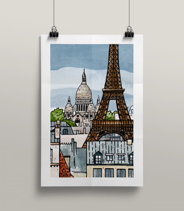 Affiche Paris illustration