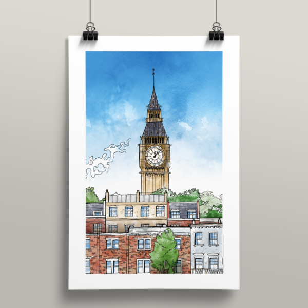 Affiche Londres illustration