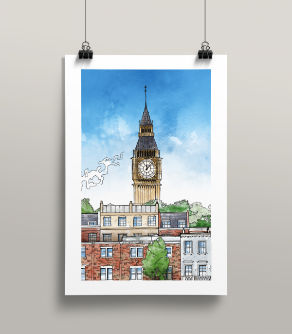 Affiche Londres illustration